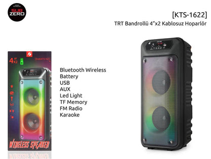 Bluetooth Тонколона Модел-1622 2х4 inch
